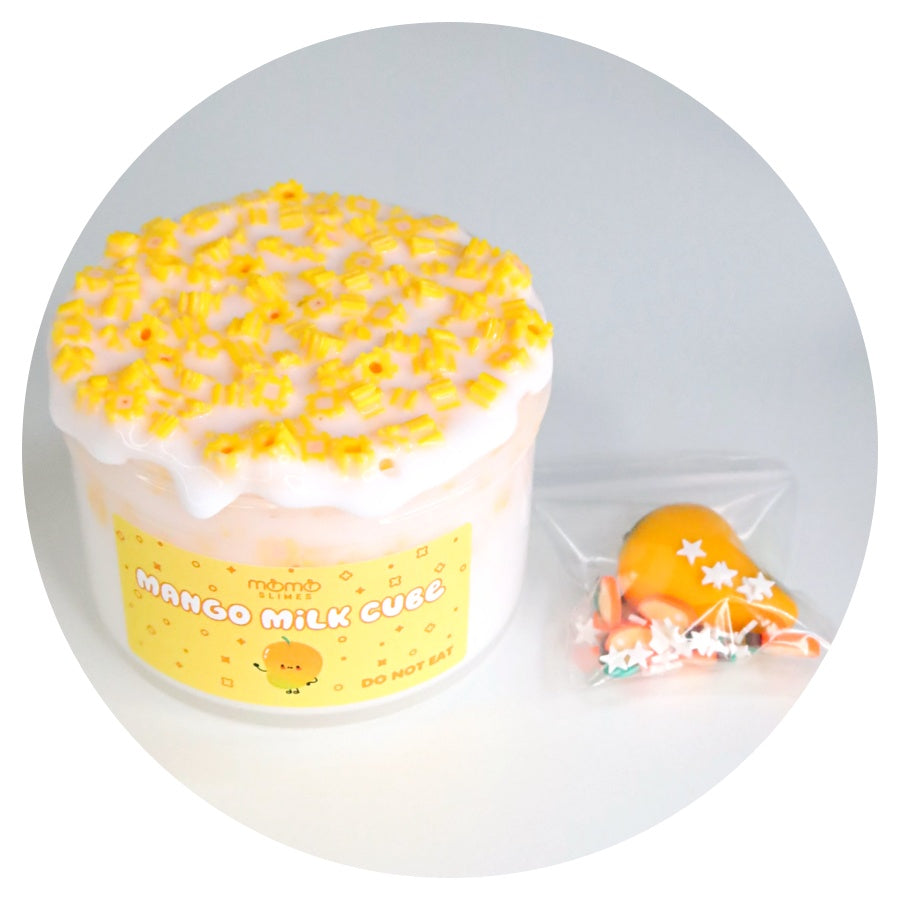 Mango Milk Cube Slime – Momo Slimes