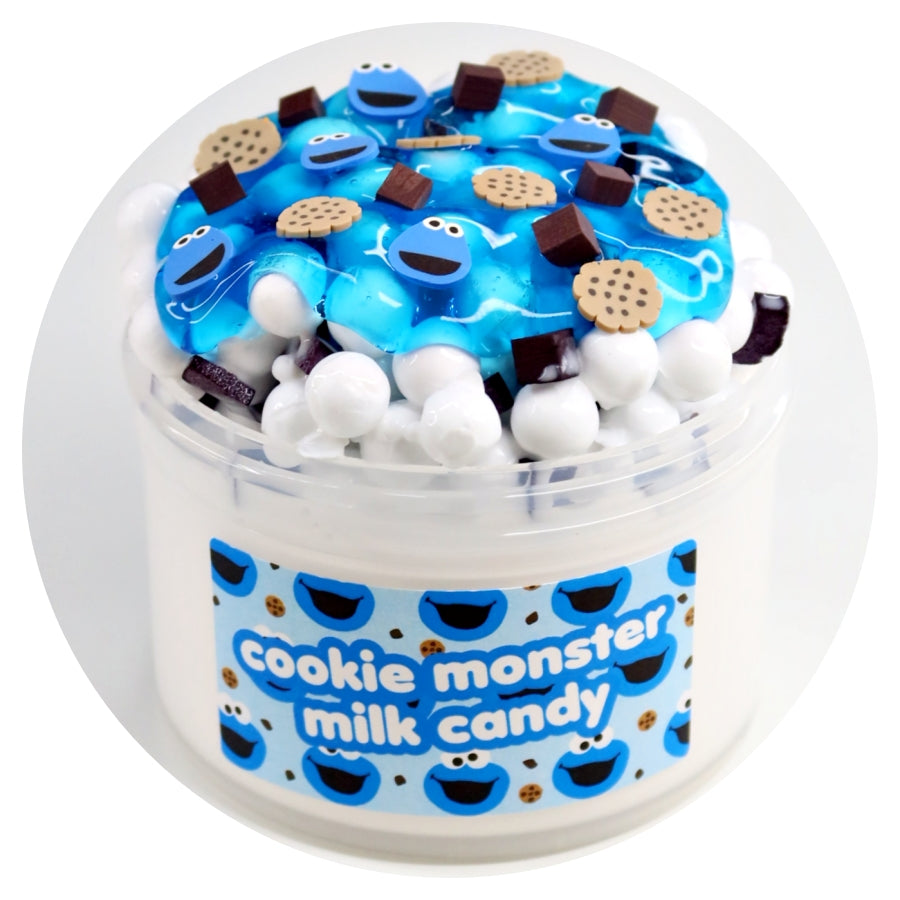 Cookie Monster Milk Candy Slime – Momo Slimes