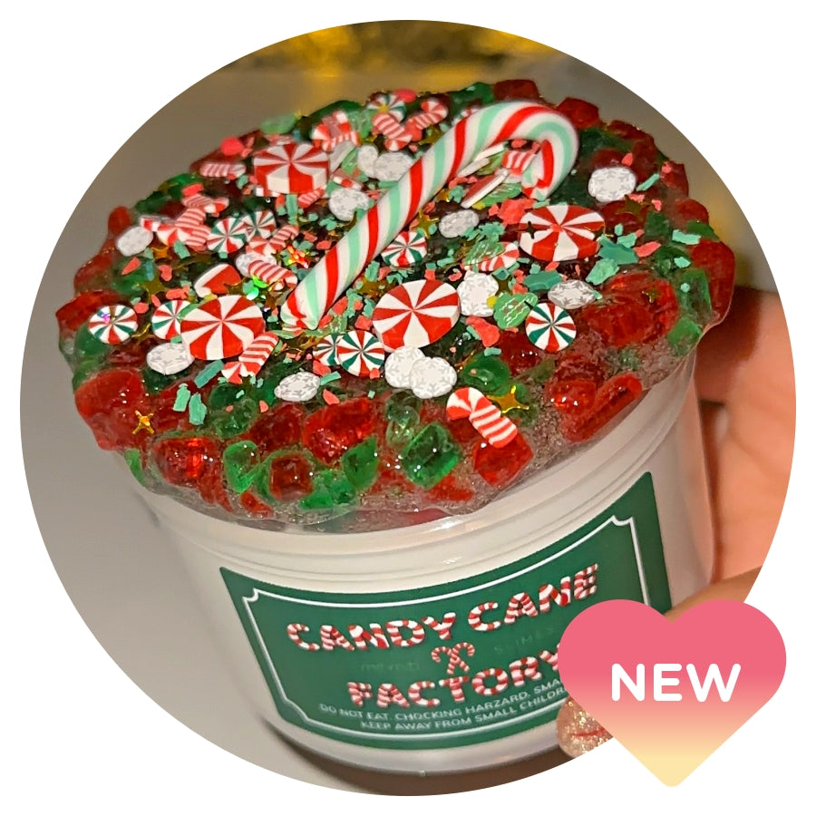 Candy Cane Factory Slime
