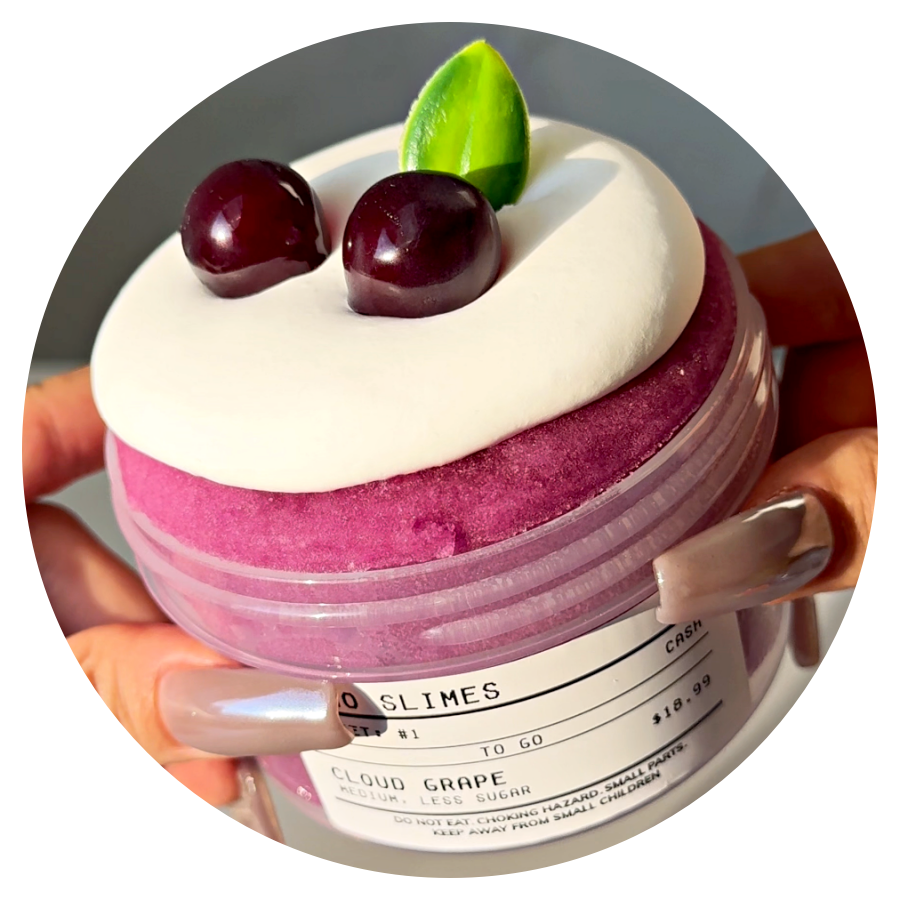 Icee Texture Cloud Grape Slime – Momo Slimes