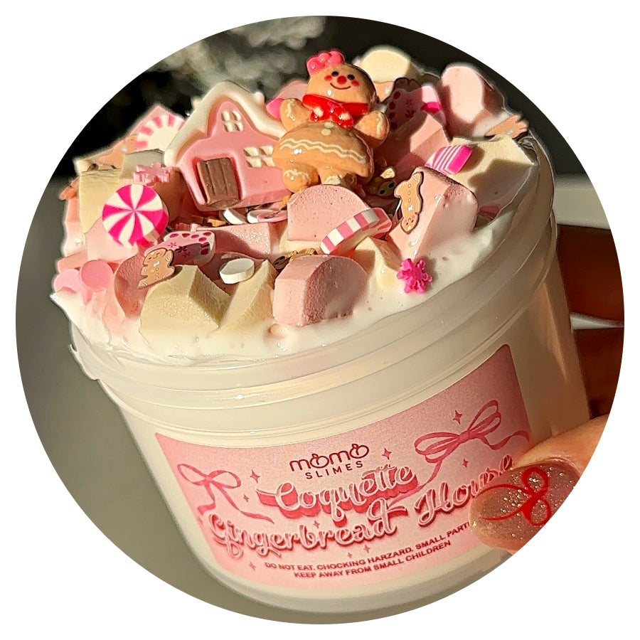 Coquette Gingerbread House Slime