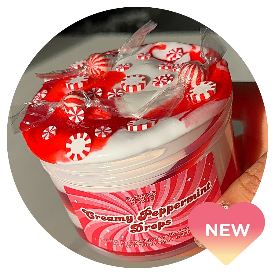 Creamy Peppermint Drops Slime