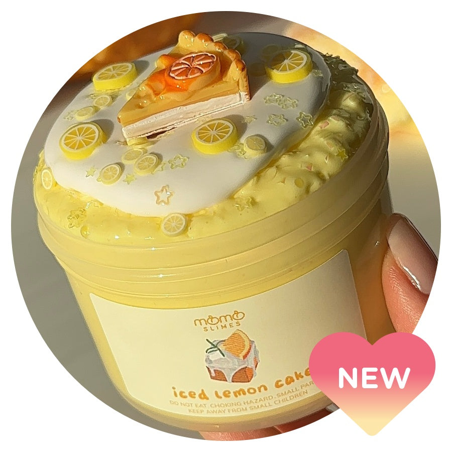 Iced Lemon Cake Slime – Momo Slimes