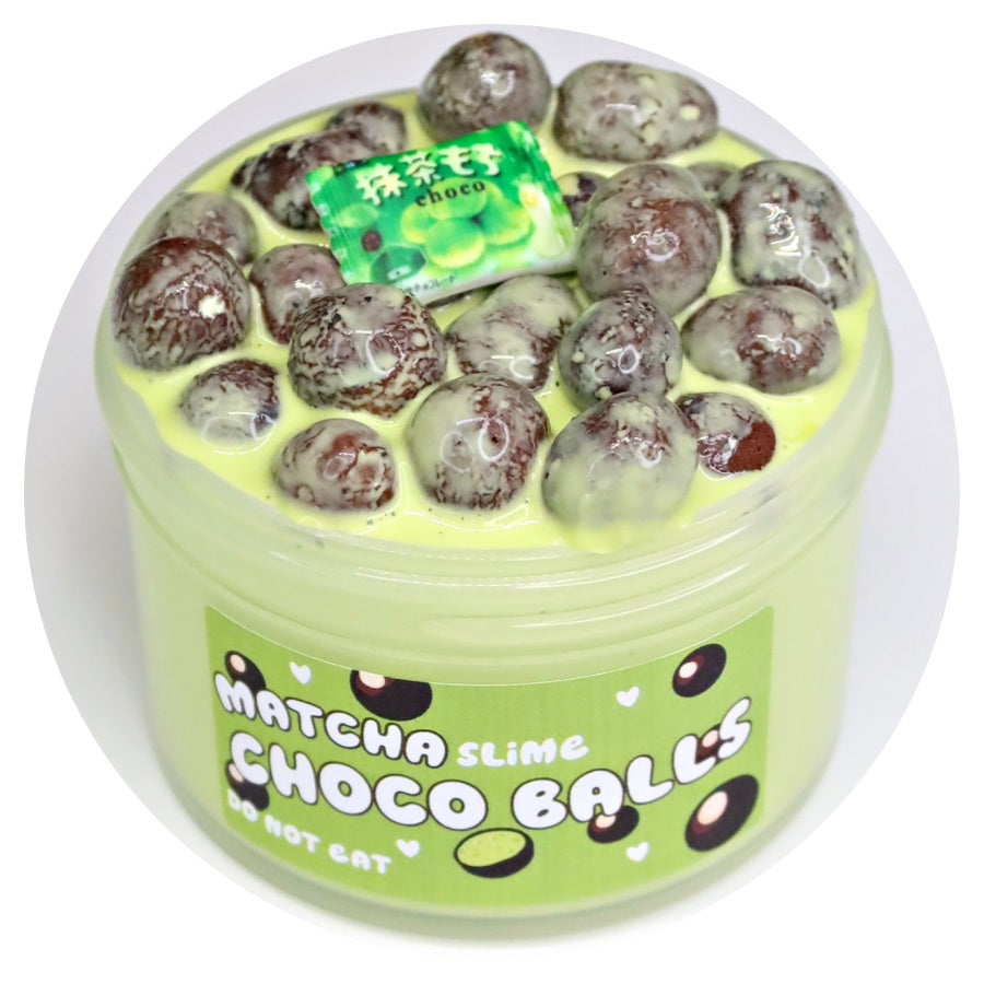 Matcha Choco Balls Slime – Momo Slimes