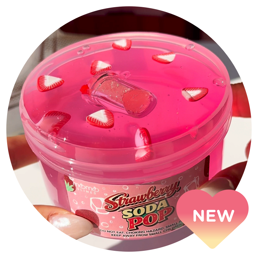 桃soda スライム Strawberry Soda Pop Slime – Momo Slimes