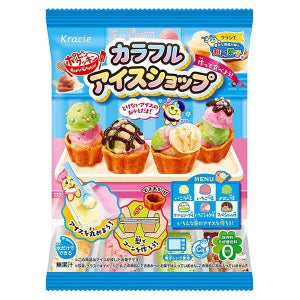 Kracie 4 PCS Set Sushi Cake Rainbow Gummy Oekaki Popin Cookin