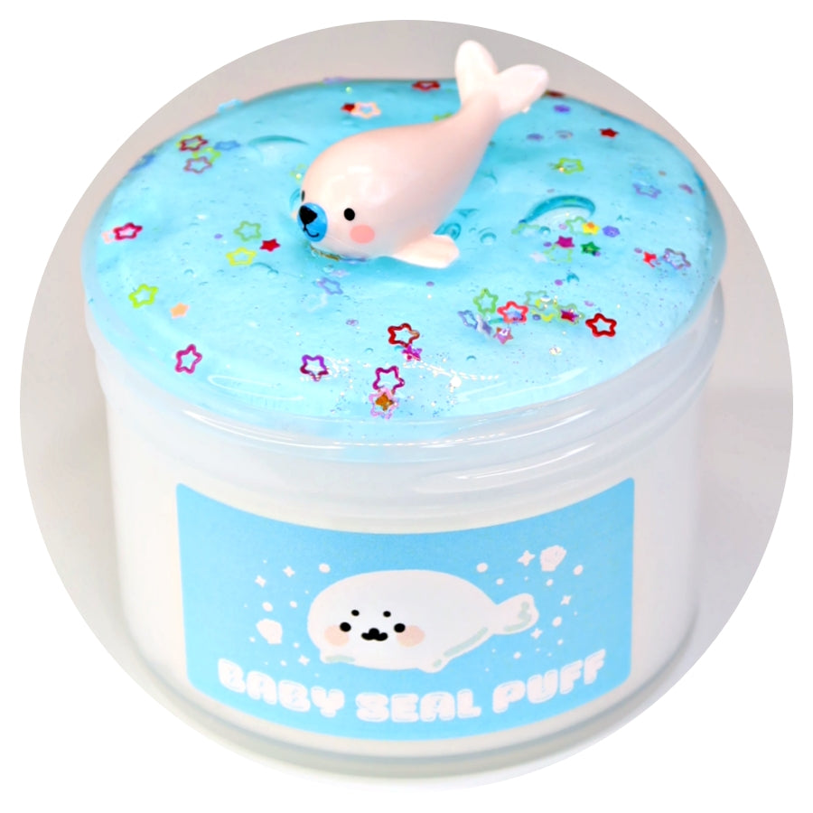 Baby Seal Puff Slime – Momo Slimes