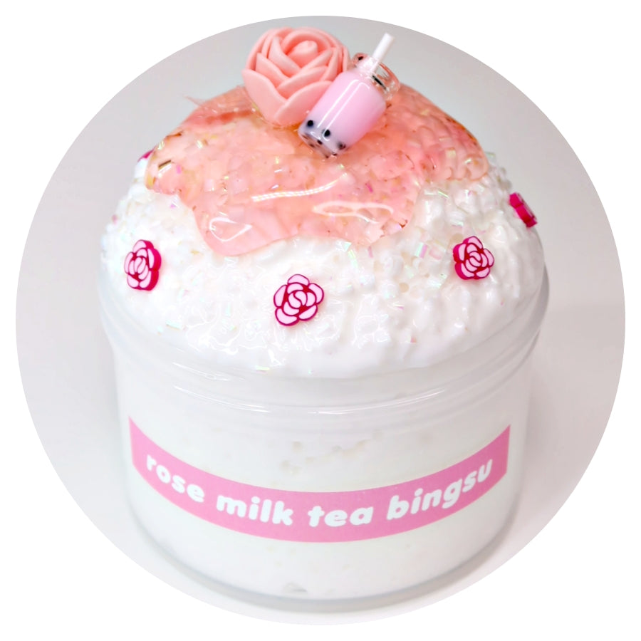 Rose Milk Tea Bingsu Slime
