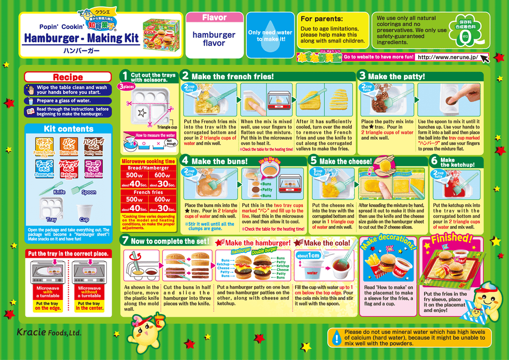 Popin' Cookin' Happy Kitchen Burger Meal Kit