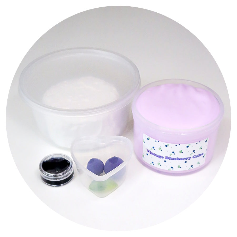 Vintage Blueberry Cake DIY Slime Kit